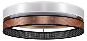 Duolla- Plafonieră LED ROLLER DUO SHINY LED/24W/230V d. 45 cm alb/cupru