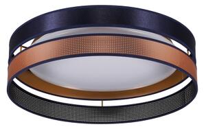 Duolla-Plafonieră LED ROLLER DUO SHINY LED/24W/230V d. 45 cm albastru/cupru