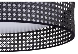 Plafonieră LED ROLLER Duolla RATTAN LED/24W/230V d. 45 cm negru