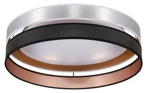 Duolla-Plafonieră LED ROLLER DUO SH. LED/24W/230V d. 45 cm argintiu/negru