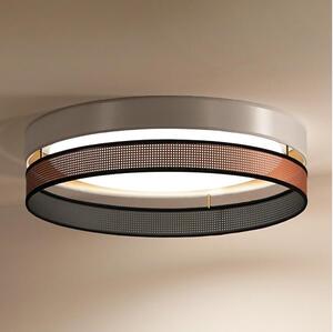 Duolla- Plafonieră LED ROLLER DUO SHINY LED/24W/230V d. 45 cm alb/cupru