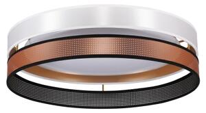 Duolla- Plafonieră LED ROLLER DUO SHINY LED/24W/230V d. 45 cm alb/cupru