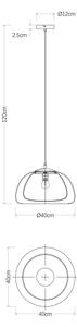 Lustră pe cablu Globo 15743H1 JELLA 1xE27/60W/230V