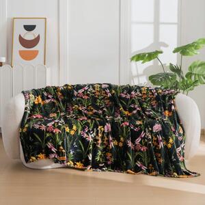 Patura microplus MYSTIC GARDEN, verde inchis Dimensiune: 200 x 220 cm
