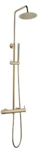 Coloana de dus cu baterie BGQ4901GL, Culoare auriu, comutator, Para fixa si mobila