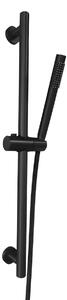 Set de Dus BG8001BL, Culoare negru, bara culisanta, cap de dus si furtun