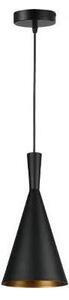 Lustră pe cablu PINIO 1xE27/60W/230V d. 19 cm negru