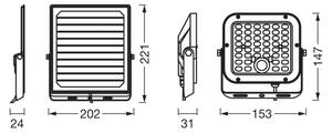 Osram - Proiector solar LED cu senzor ENDURA LED/10W/230V IP65 + DO