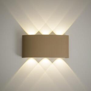 Aplica de perete LED pentru exterior ARROW LED/6W/230V IP54 bej