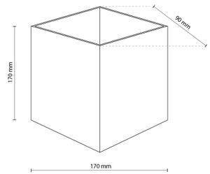 Aplica LED de perete pentru exterior CUBE LED/5W/230V IP54 bej