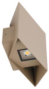 Aplica LED de perete pentru exterior CUBE LED/5W/230V IP54 bej