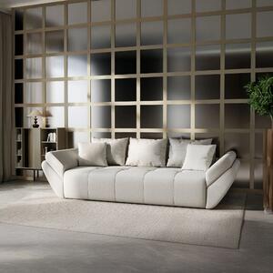 Canapea extensibilă dumonde cu ladă de depozitare si sezut confortabil din spuma high-density, Berlin Enjoy Bej 250x100 cm