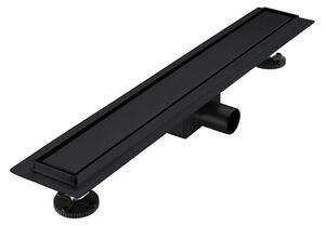 Rigola De Dus ZenFlow MB2 650mm, Faiantabila, Otel Inoxidabil, Negru Mat