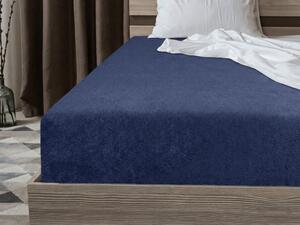 Cearsaf frote EXCLUSIVE albastru marin 90 x 200 cm