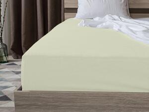 Cearsaf Jersey svetle crem 90 x 200 cm