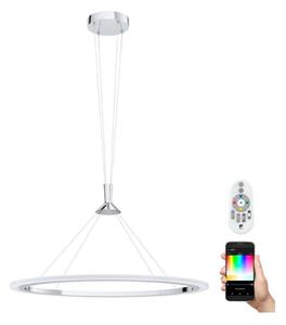 Eglo 98427 - Lustră LED RGB dimabilă pe cablu HORNITOS-C LED/37W/230V + telecomandă