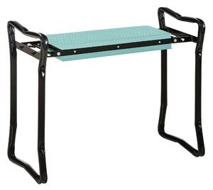 Scaun pentru Gradinarit Outsunny, Pliabil, Otel cu Perna de Spuma 58x28x49cm | Aosom RO
