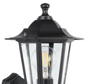 Aplică de exterior cu senzor LATERNA 1xE27/60W neagră EGLO 22469