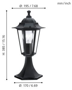 EGLO 22472 - Corp de iluminat exterior LATERNA 4 1xE27/60W negru IP44