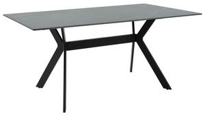 Masa Olivet imitatie de piatra aspect marmura neagra 180x90 x75cm