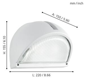 EGLO 89768 - Corp de iluminat perete exterior ONJA 1xE27/60W