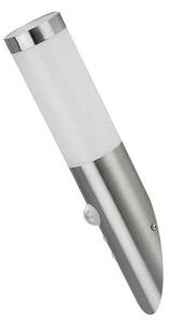 Aplică de exterior cu senzor INOX TORCH 1xE27/25W/230V IP44 Rabalux 8266