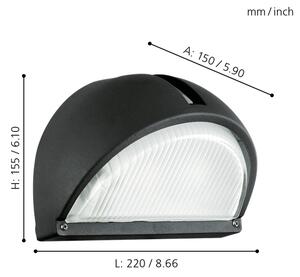 EGLO 89767 - Corp de iluminat perete exterior ONJA 1xE27/60W