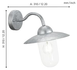 EGLO 88489 - Corp de iluminat perete exterior MILTON