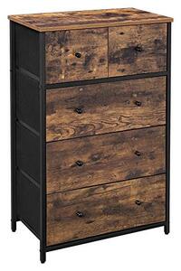 Comoda, Songmics, Negru , 56x30x93 cm