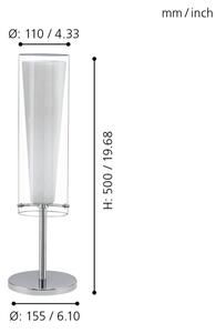 EGLO 89835 - Lampa de masa PINTO 1xE27/60W