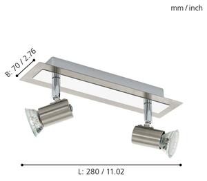 Aplică/plafonieră EGLO 90915 ROTTELO 2xGU10/LED/3W