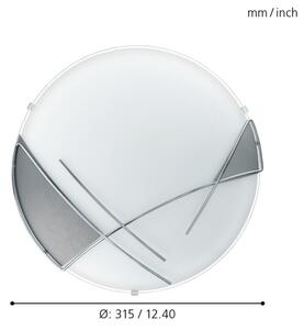EGLO 89758 - Plafoniera RAYA 1 x E27/60W