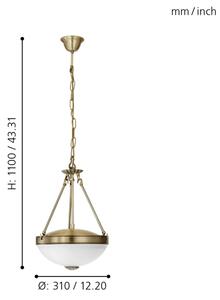 EGLO 82747 - Lustra SAVOY 2xE27/60W