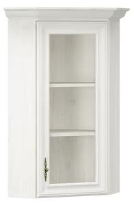 Vitrina suspendata living IRYS, pin alb anderson, PAL laminat, 56x56x1