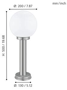 Eglo 30206 - Corp de iluminat exterior NISIA 1xE27/60W/230V