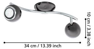 EGLO 31006 - LED Lampa spot BIMEDA 2xGU10/3W LED