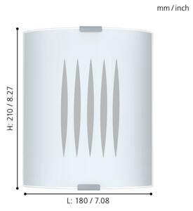 EGLO 83132 - Plafoniera GRAFIK 1xE27/60W