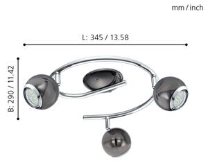 EGLO 31007 - LED Lampa spot BIMEDA 3xGU10/3W LED