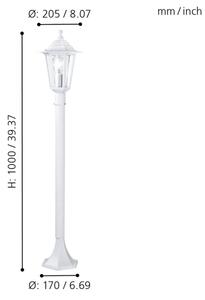EGLO 22995 - Corp de iluminat exterior LATERNA 5 1xE27/60W