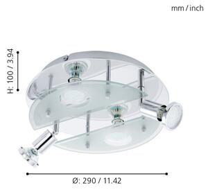 EGLO 93085 - LED Plafoniera CABO 1 4xGU10/3W