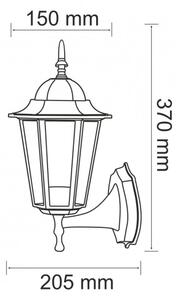 Corp de iluminat perete exterior 1xE27/60W/230V