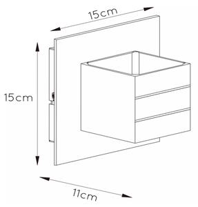 Lucide 17282/11/12 - Corp de iluminat perete BOK 1xG9/28W/230V