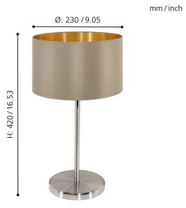 Lampă de masă Eglo 31629 MASERLO 1xE27/60W/230V