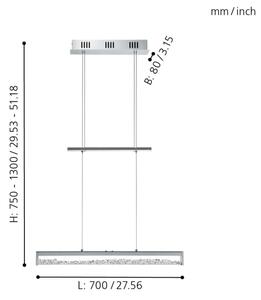 Eglo 93625 - LED Lumina cu intensitate variabila CARDITO 1 LED/24W/230V