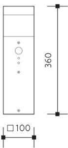 Lampă de exterior cu senzor GARD 1xE14/60W/230V IP44