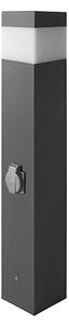 Lampă de exterior cu senzor și priză GARD 1xE14/60W IP44