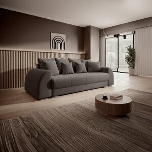 Canapea extensibilă dumonde cu ladă de depozitare si sezut confortabil din spuma high-density, Verona Kaki 260x100 cm