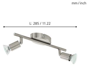 Eglo 92596 - LED Lampa spot BUZZ 2xGU10/2,8W/230V