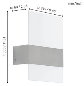 Eglo 93438 - Corp de iluminat exterior LED NADELA 2xLED/2,5W/230V IP44