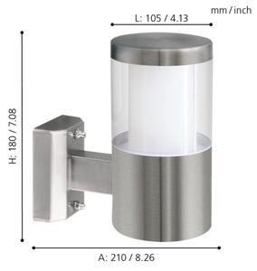 Eglo 94277 - Corp de iluminat exterior LED BASALGO 1 LED/3,7W/230V IP44